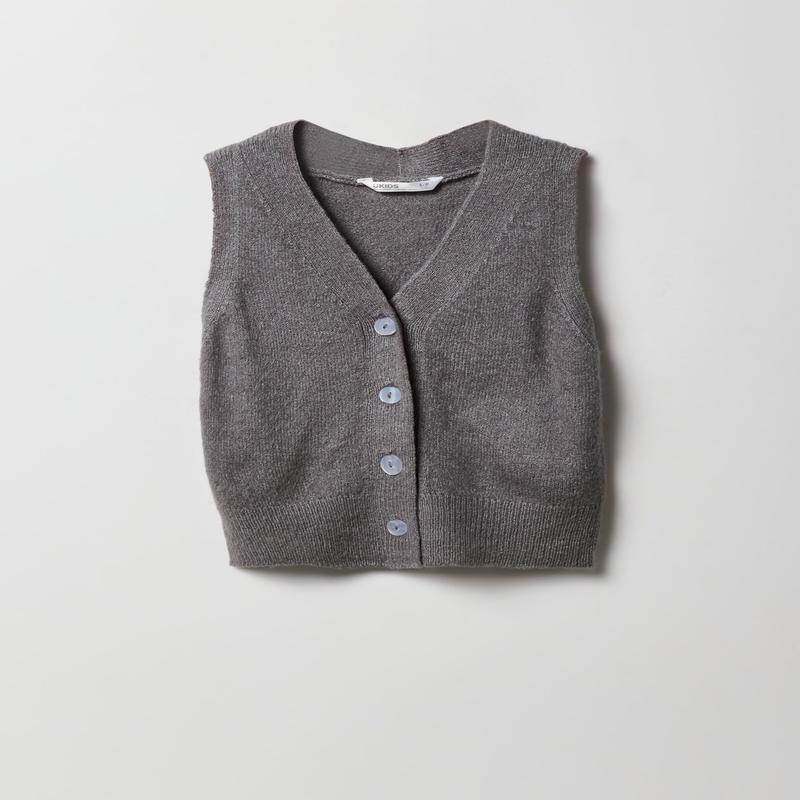Veste en tricot pelucheux pour fille
