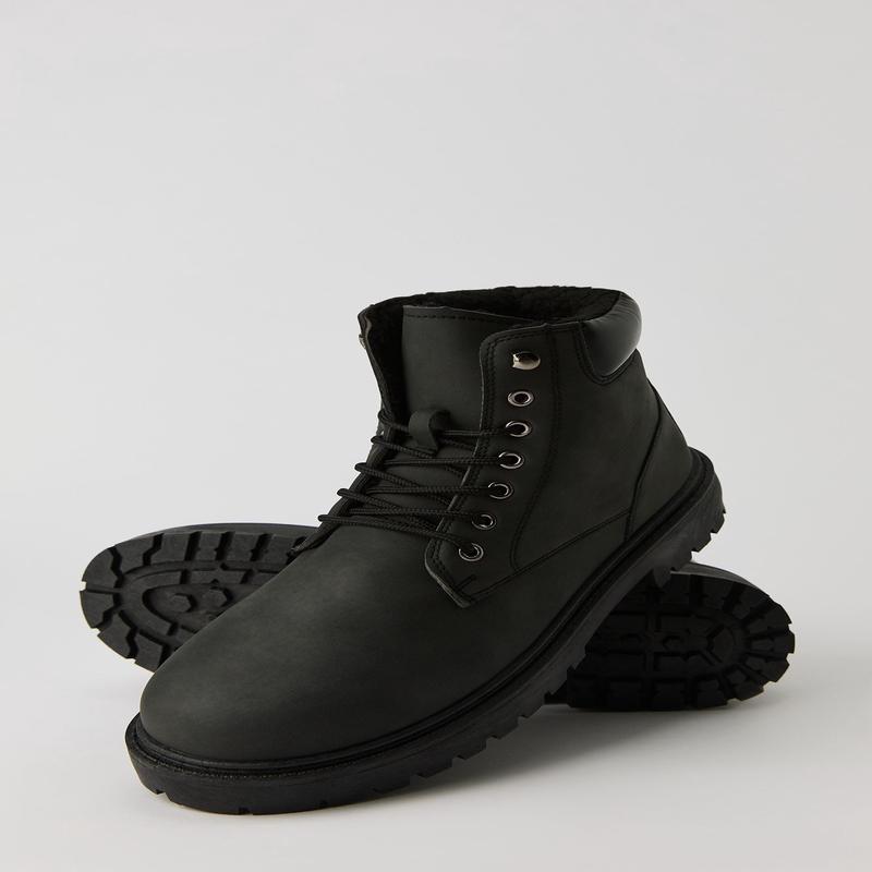 Bottes de randonne doubles de similifourrure