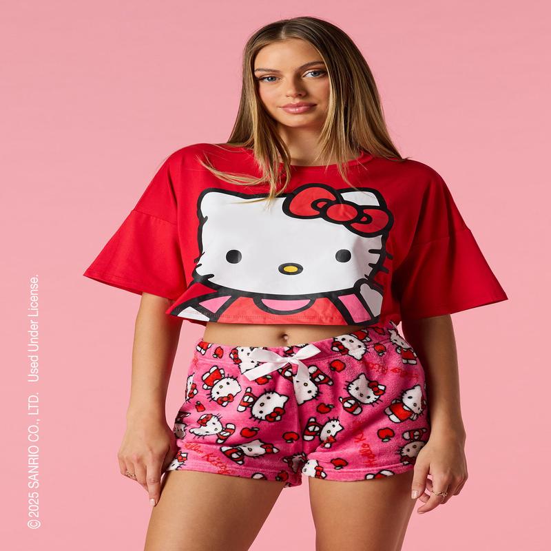 Ensemble pyjama avec t-shirt et short  imprim Hello Kitty