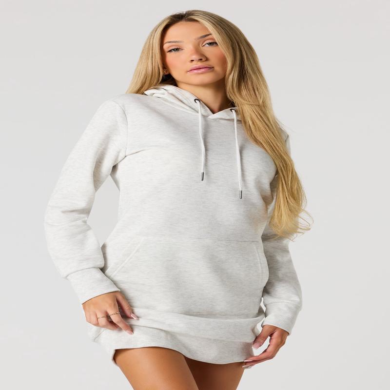 Fleece Hoodie Mini Dress