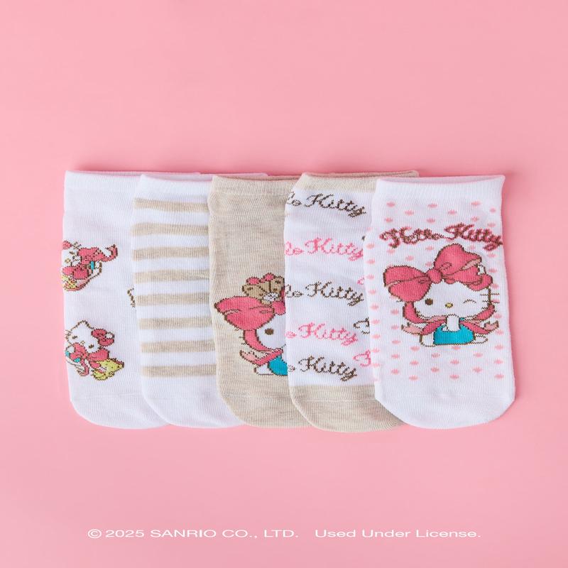 Hello Kitty Ankle Socks (5 Pack)