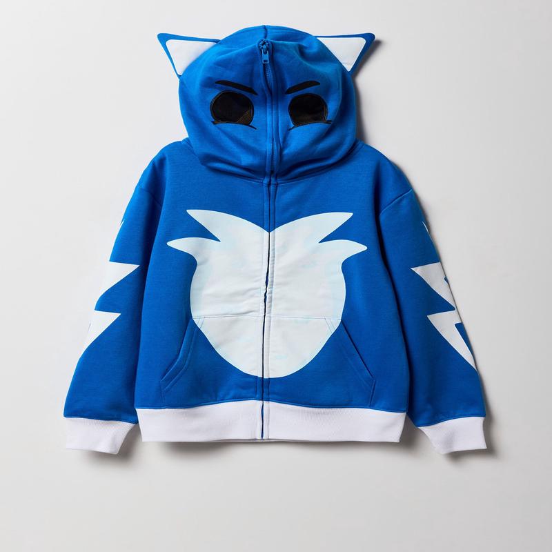 Kids Cat Full Zip Fleece Hoodie