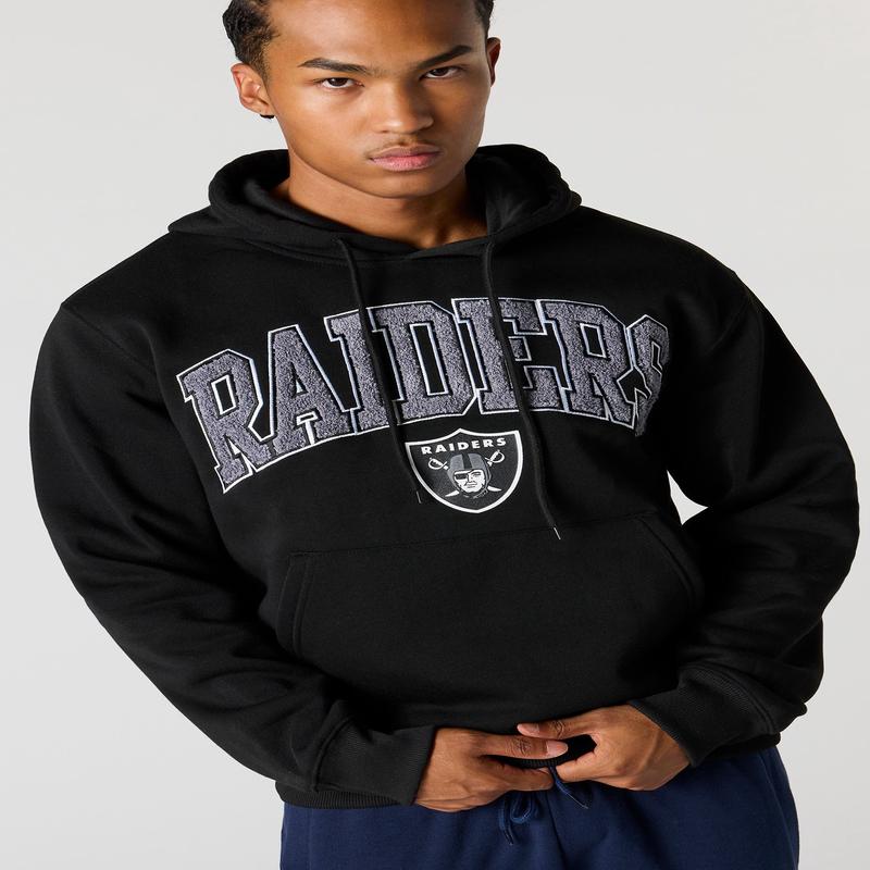 Las Vegas Raiders Chenille Embroidered Fleece Hoodie