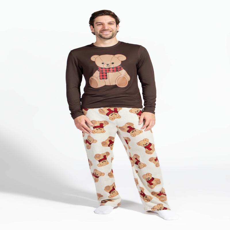 Mens Fammy Jammies Comfy Cubs Pajama Set