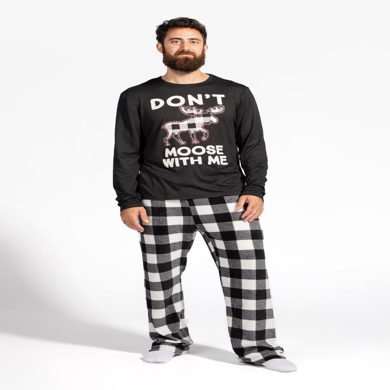 Mens Fammy Jammies Moosing Around Pajama Set