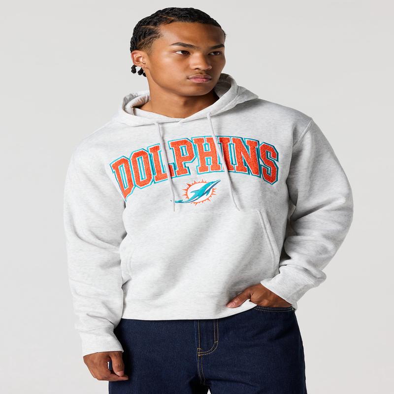 Miami Dolphins Chenille Embroidered Fleece Hoodie