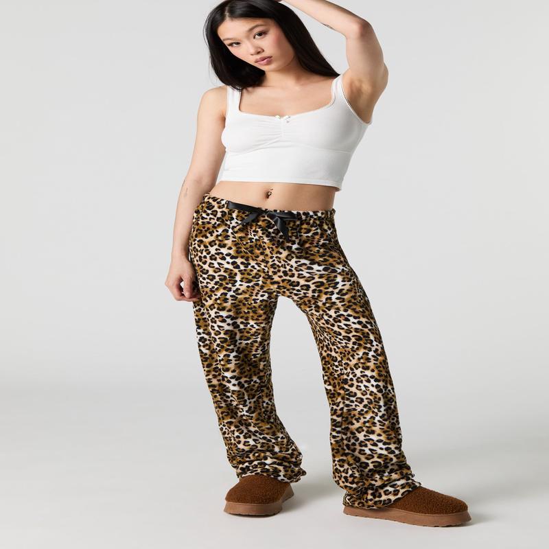 Plush Wide Leg Pajama Pant