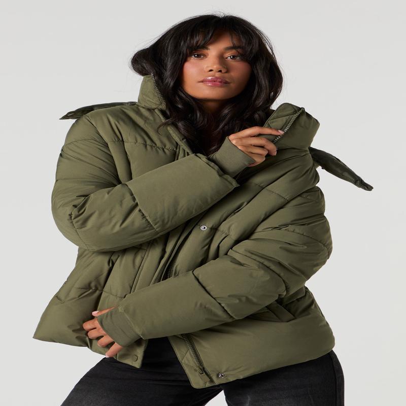 Puffer Jacket with Hood