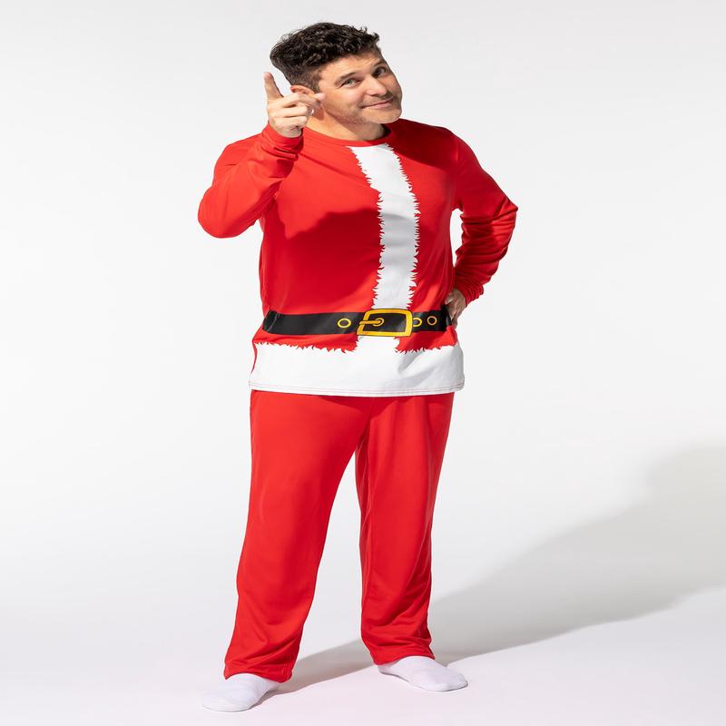 Adult Fammy Jammies Santa Squad 2 Piece Pajama Set