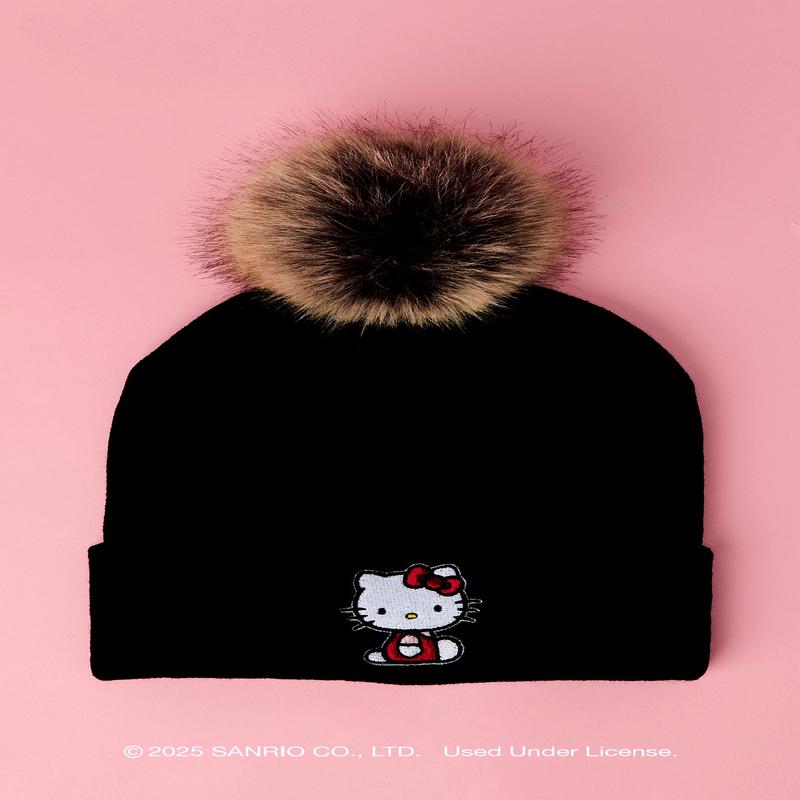 Hello Kitty Patch Knit Beanie