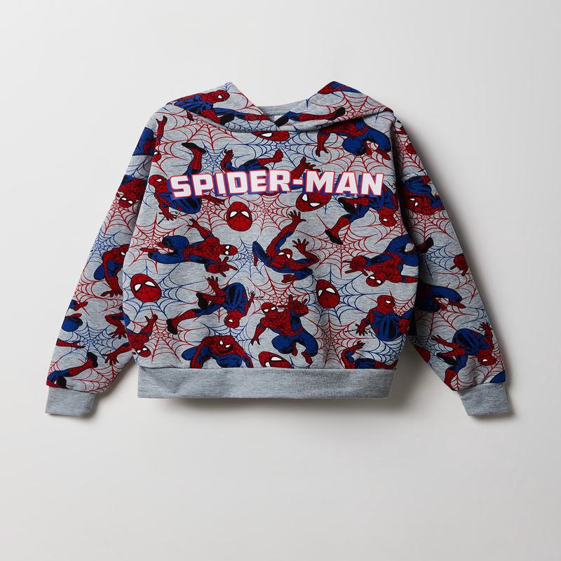 Kids Spider-Man Print Fleece Hoodie