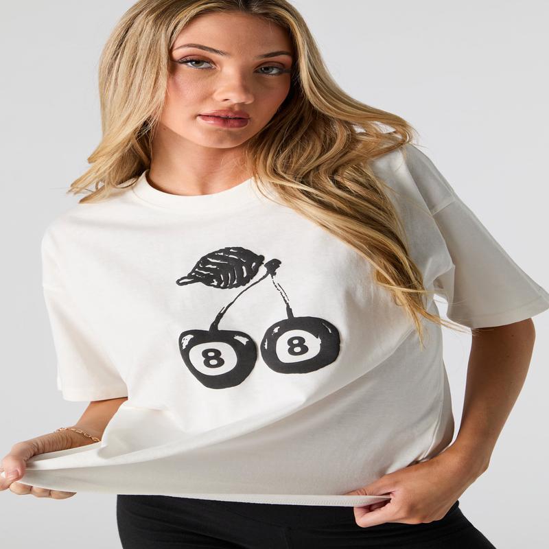 T-shirt  imprim Cherry 8 Ball