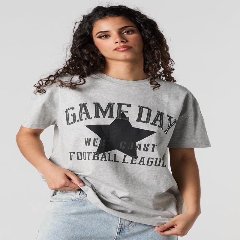T-shirt  motif en pierres du Rhin Game Day