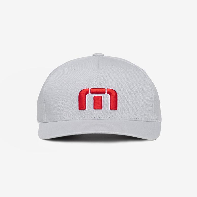 Red White Iconic Snapback Hat