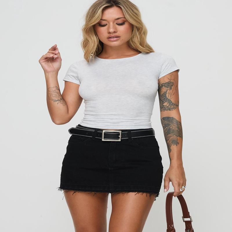 Aster Mini Skirt Black