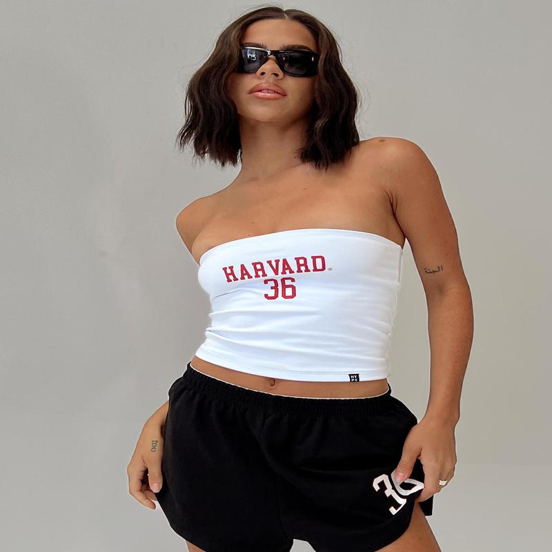 Harvard Tube Top White