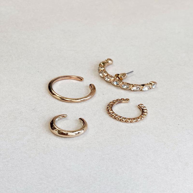 Life In Luxury Ear Cuff Set Gold