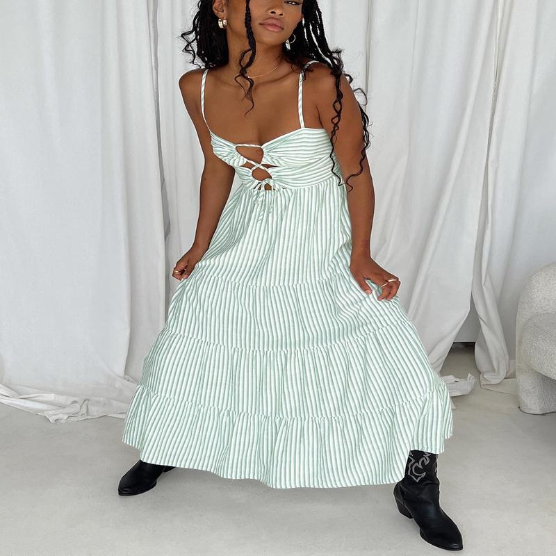 Rise Up Maxi Dress Green