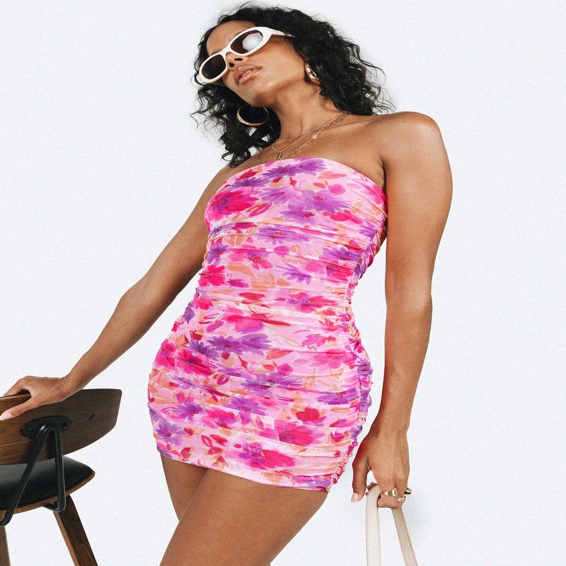 Kalena Mini Dress Purple