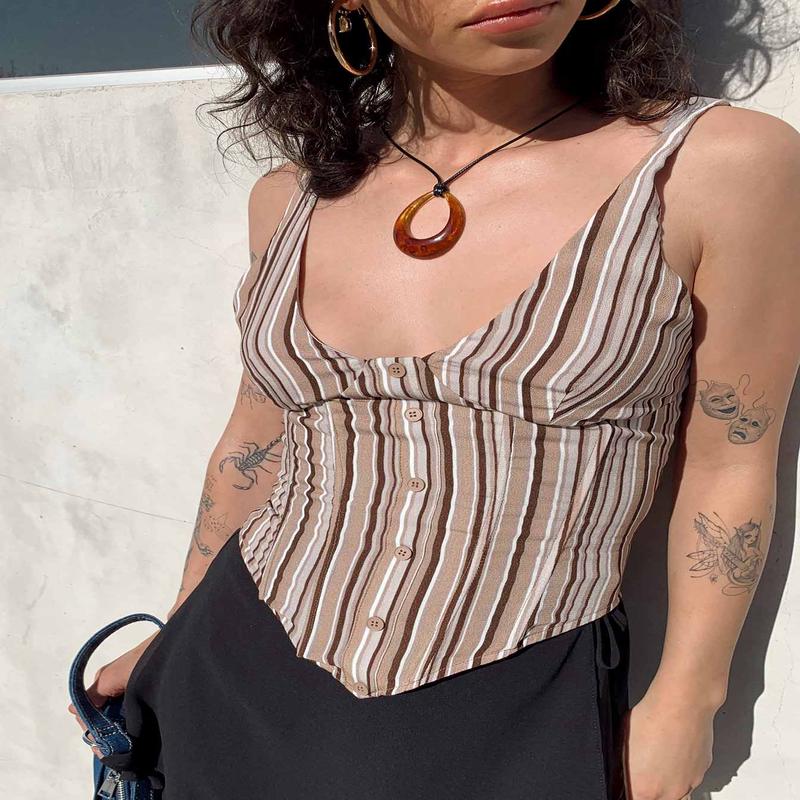 Rolfe Drop Corset Top Multi