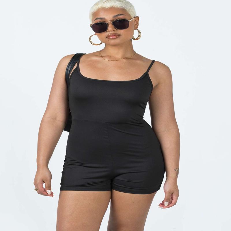 Melanie Romper Black