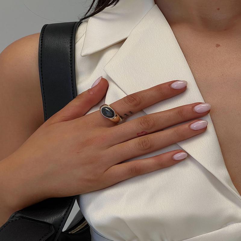 Sophistry Ring Gold / Charcoal