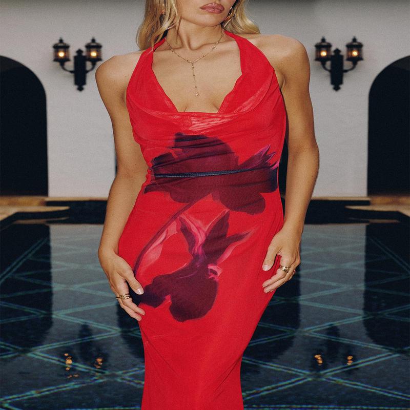 Bittersuite Cowl Maxi Dress Multi