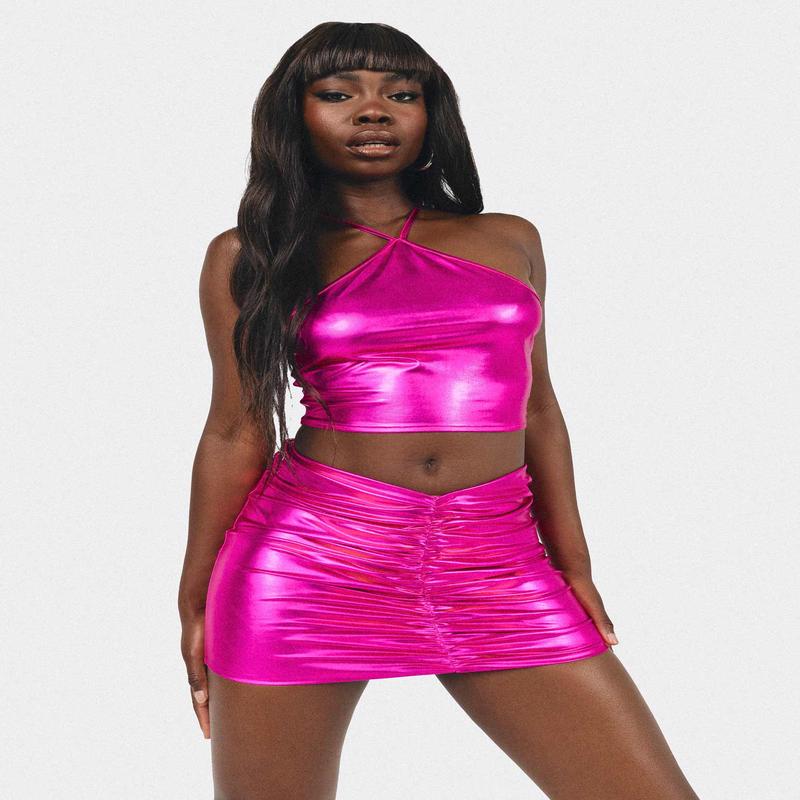 Okinya Mini Skirt Pink