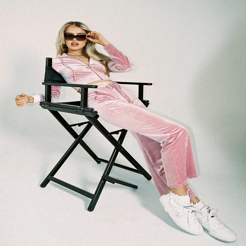 Velour Track Pant Pink
