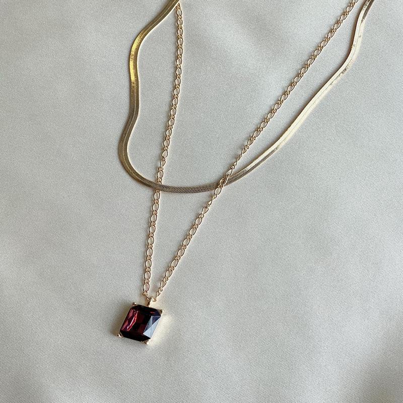 Zayd Necklace Set Gold