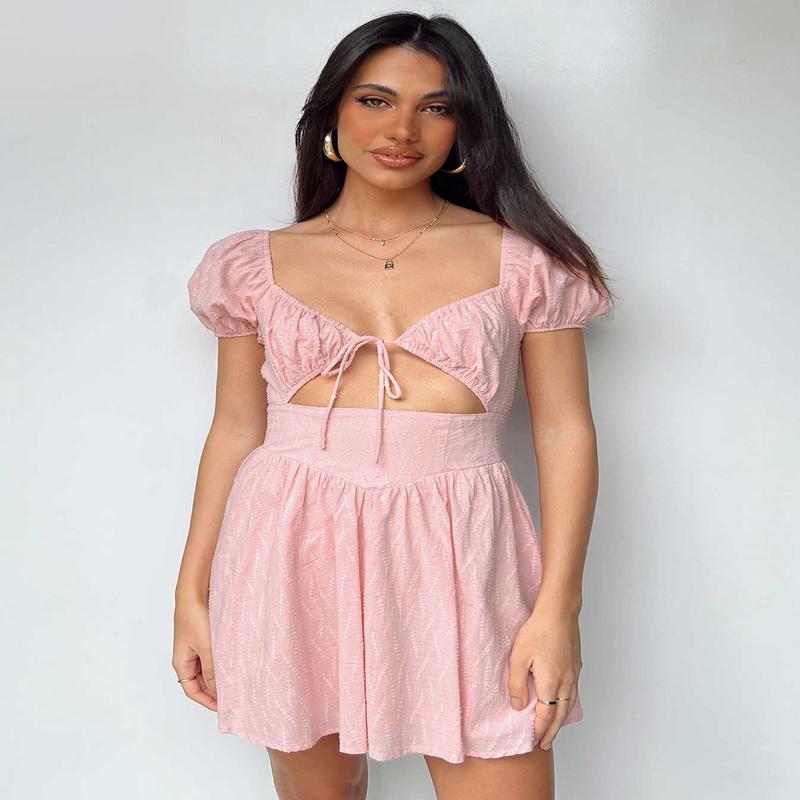 Caria Mini Dress Dusty Pink