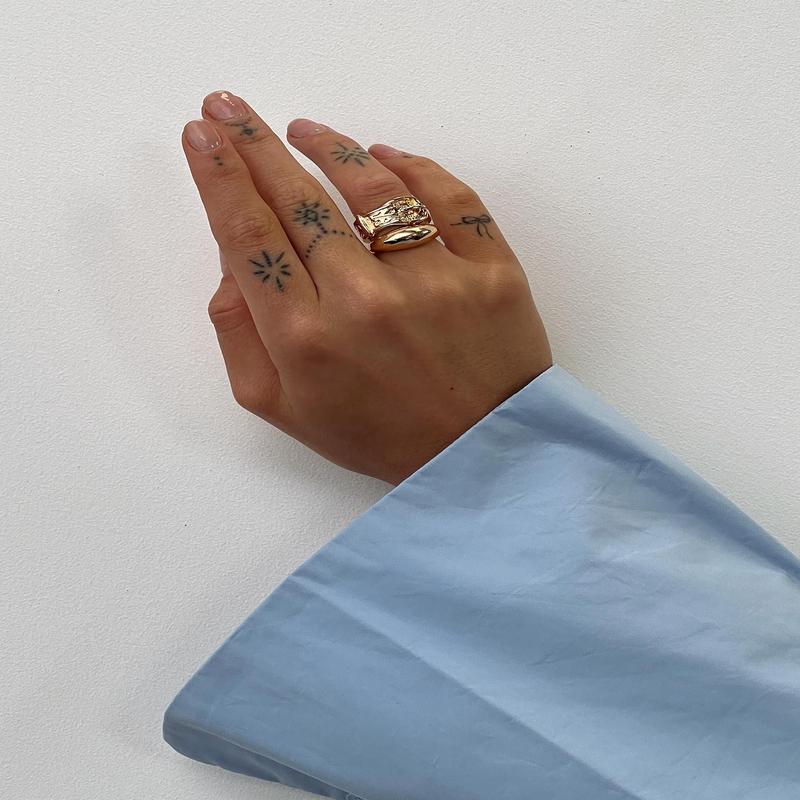 Head Turner Ring Pack Gold