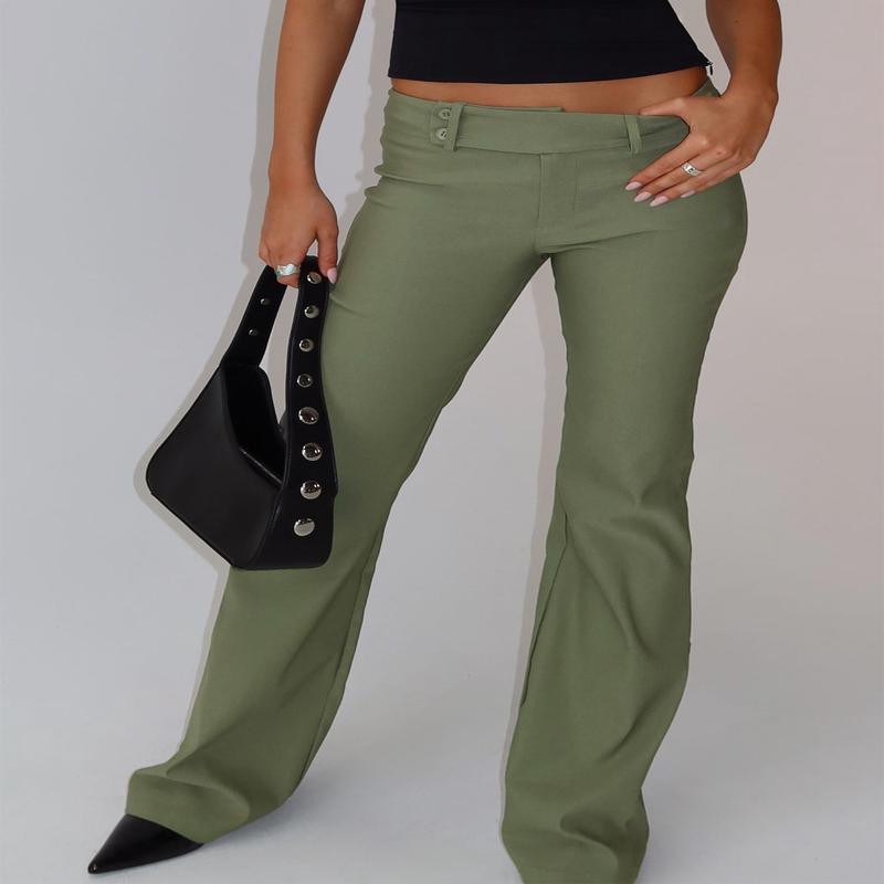 Kinkirk Flared Pants Olive Green
