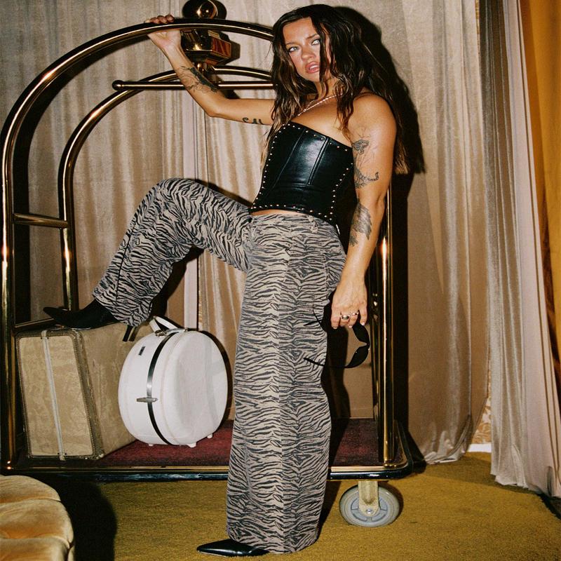 Radical Low Rise Baggy Jeans Tiger