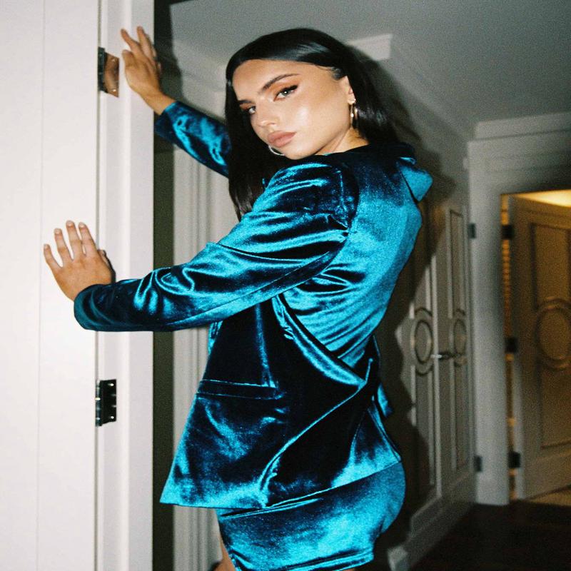 Lagoona Velvet Blazer Blue