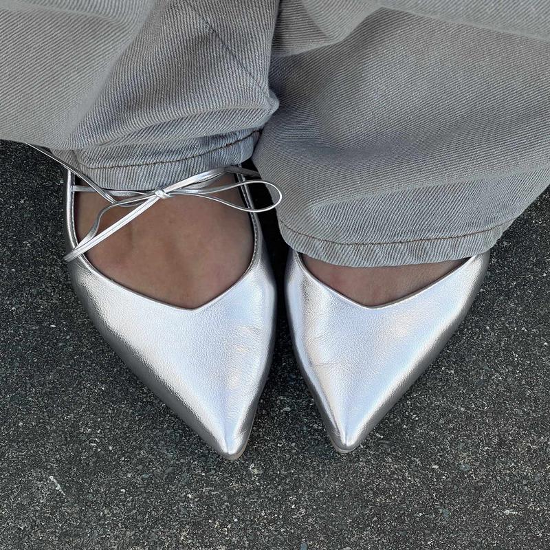 Billini Haruna Ballet Flats Silver Metallic