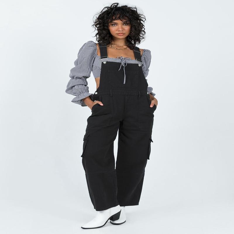 Cargo Overalls Black