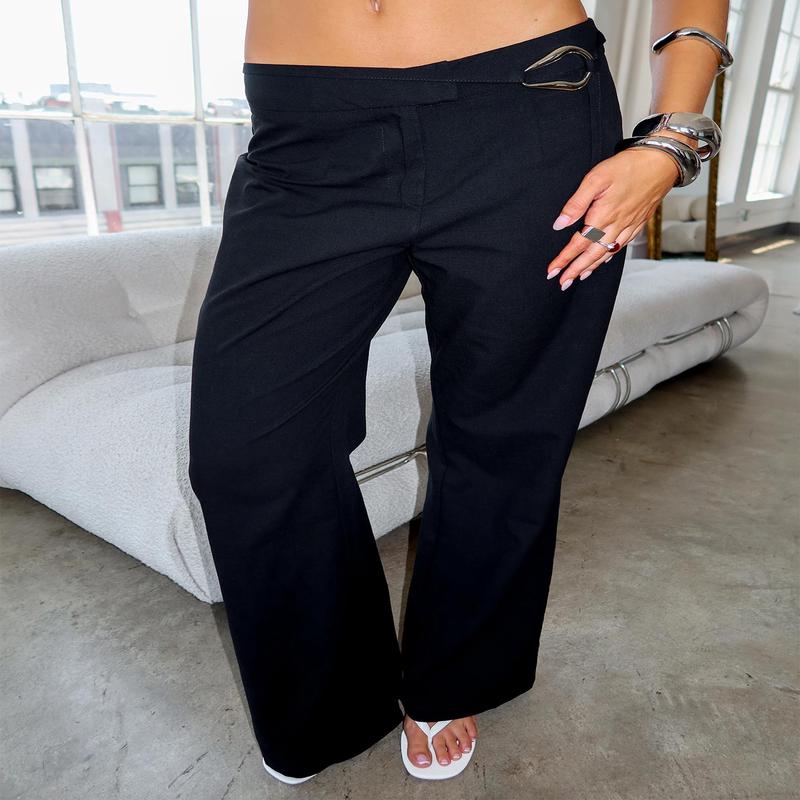 Lucetta Wide Leg Pant Black