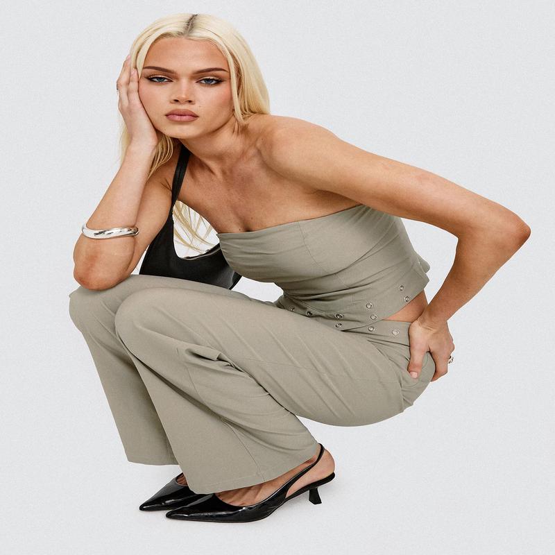 Passionette Strapless Top Olive