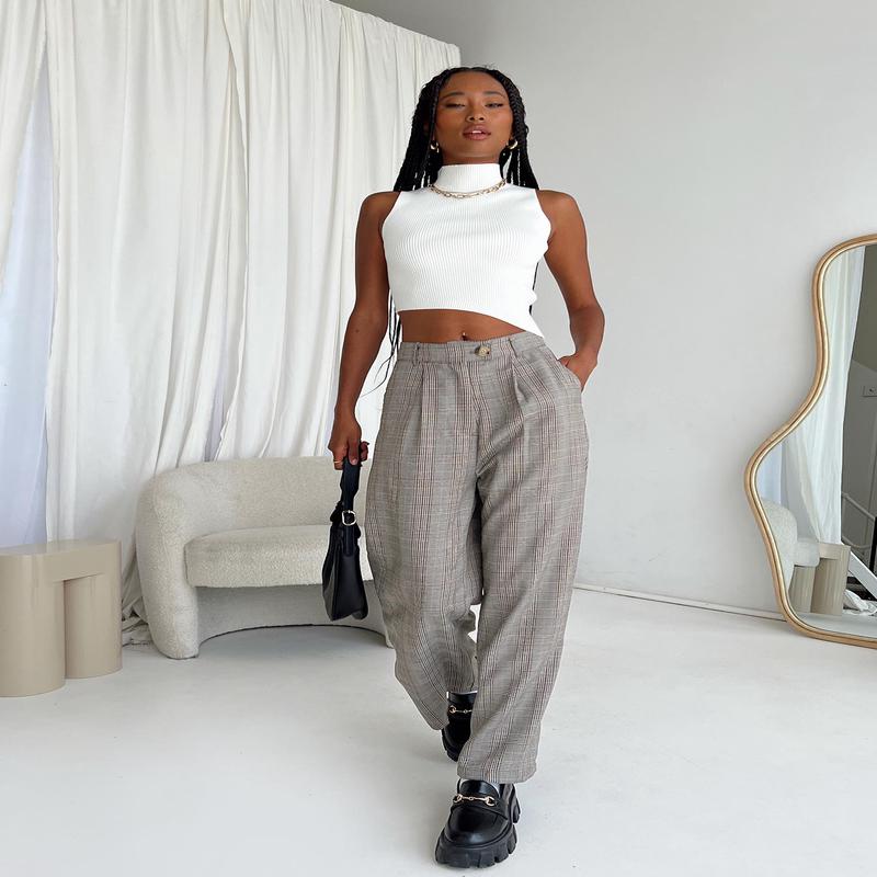 Vail Pants Beige Check