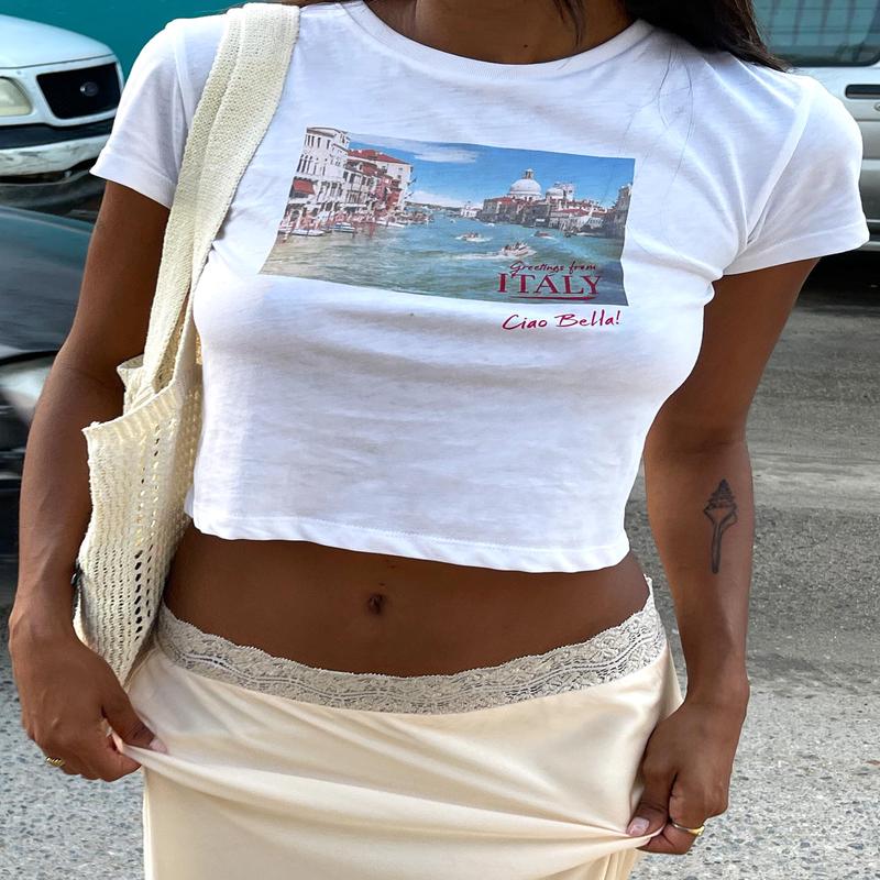 Italy Love Tee Ivory