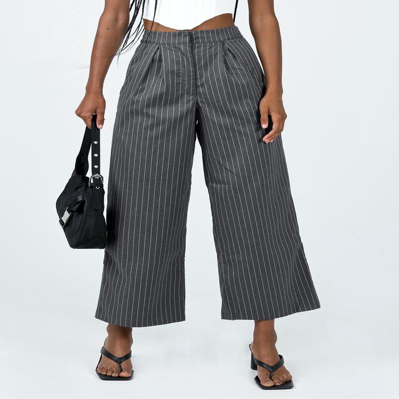 Montez Pants Grey Pinstripe