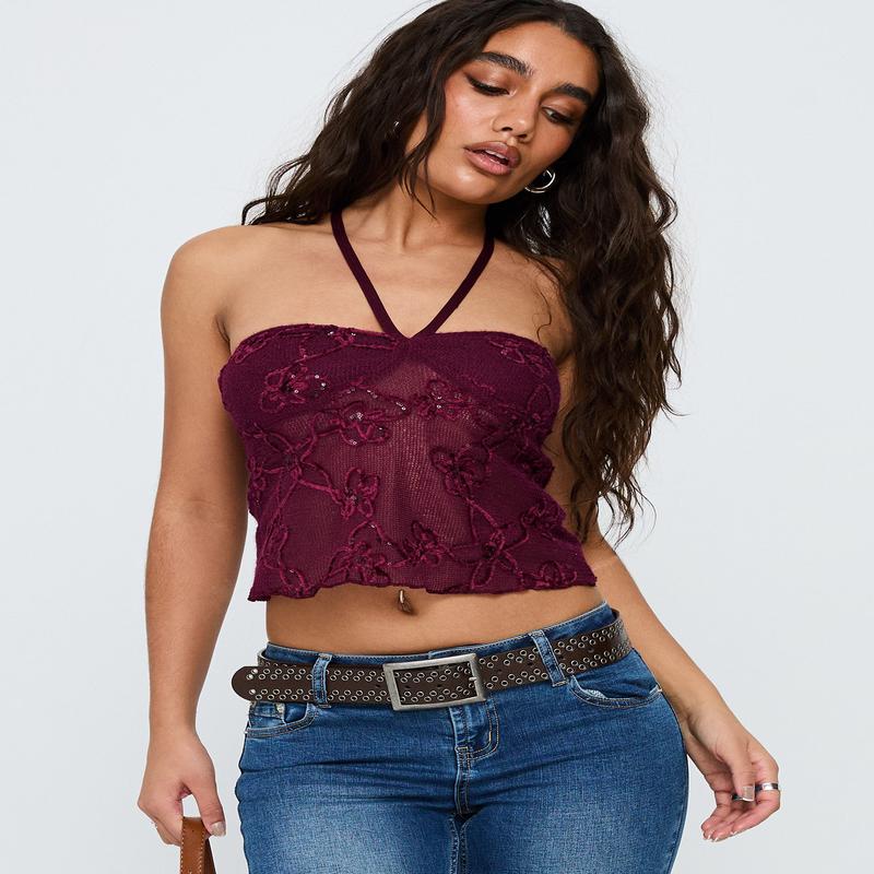 Ruwi Top Burgundy