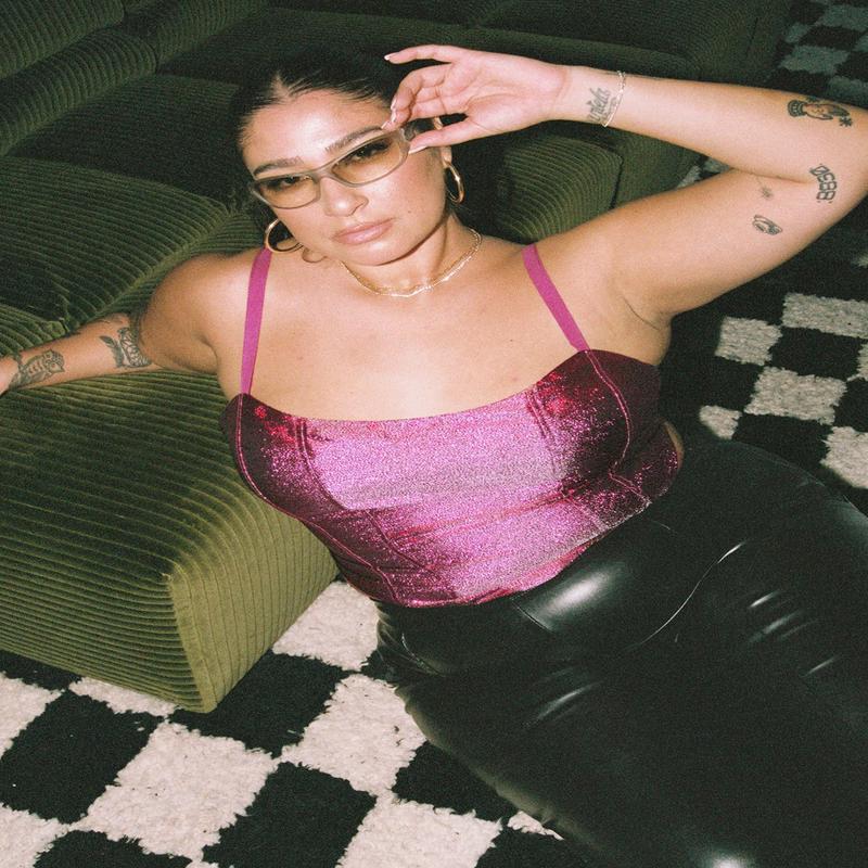 Amaroo Corset Top Pink Curve