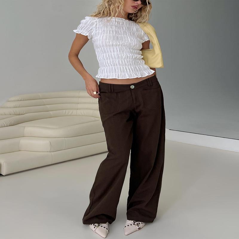 Vendi Low Rise Pant Chocolate