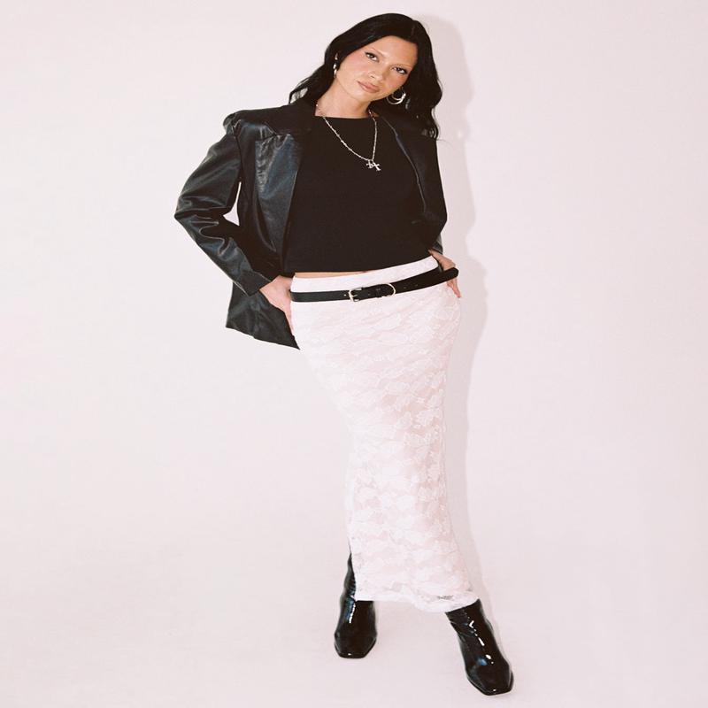 Azra Maxi Skirt White