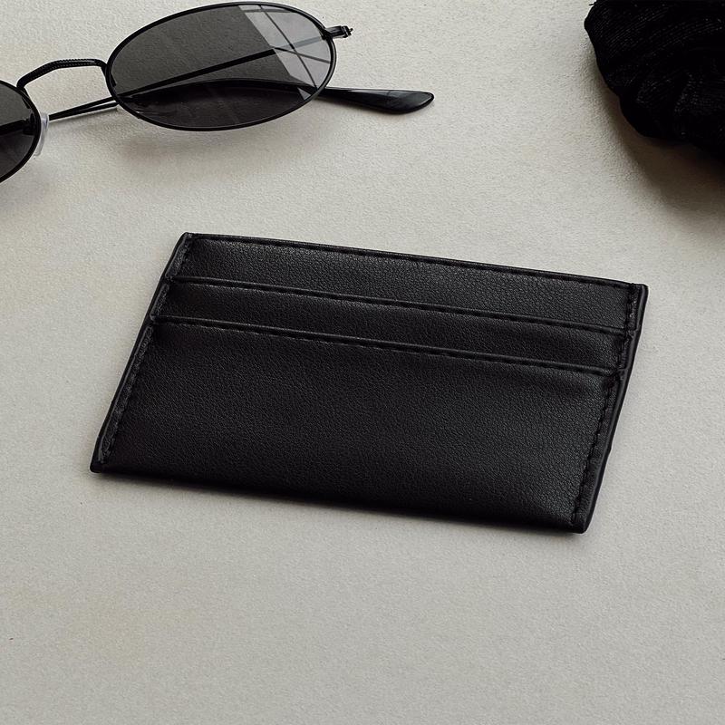 Dixie Card Holder Black Smooth