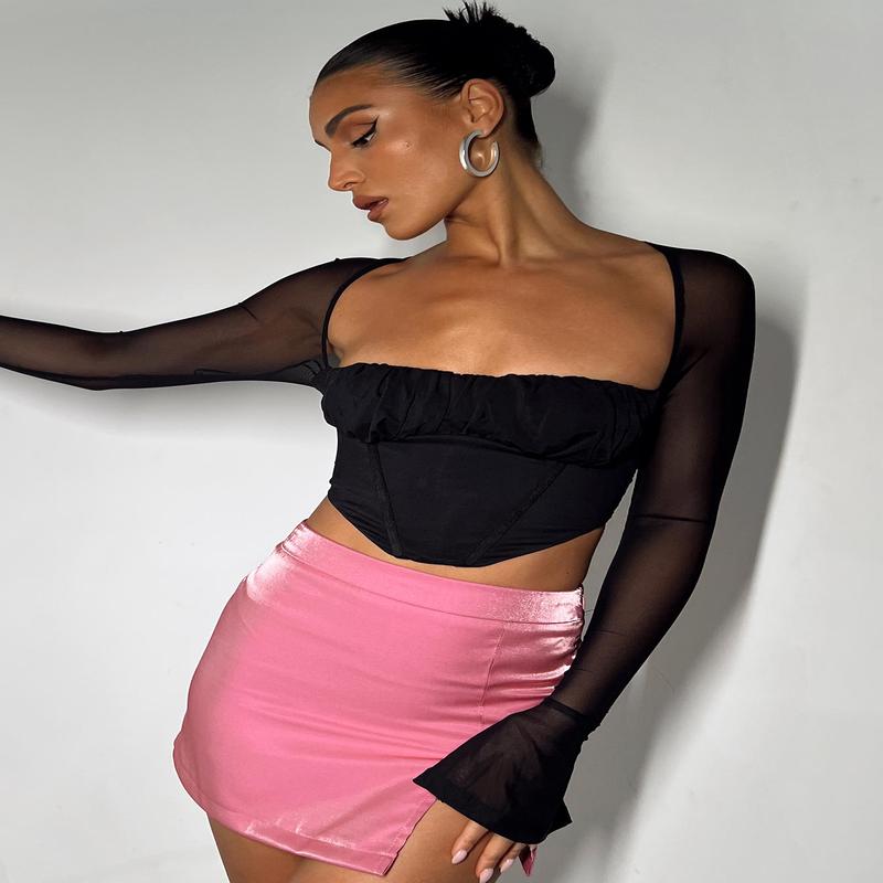 Laurie Long Sleeve Top Black