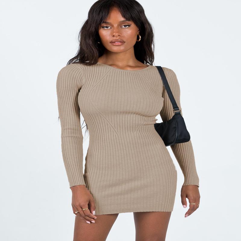 Nicky Mini Dress Beige