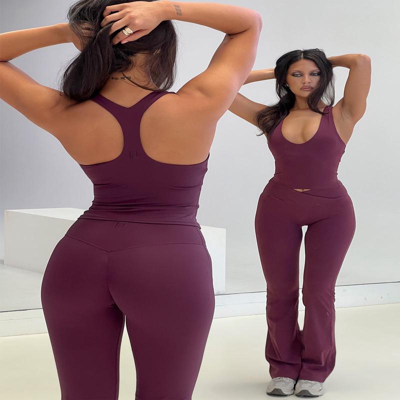 Fast Track Longline Active Tank Top Plum